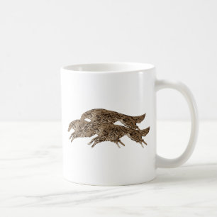 Caneca De Café Pulando o Borzoi