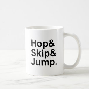 Caneca De Café Pular Saltar Atividade de Idioma de Curta Distân