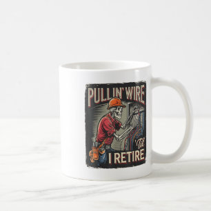 Caneca De Café Pullin Wire Til I Reabo Skeleton Eletronico Vint