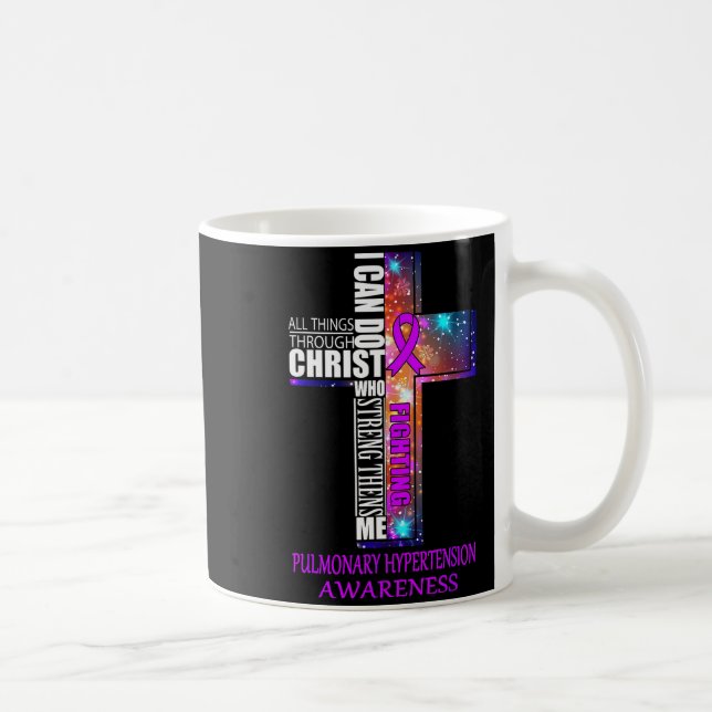 Caneca De Café Pulmonary Hypertension Awareness Shirt Christmas G (Direita)