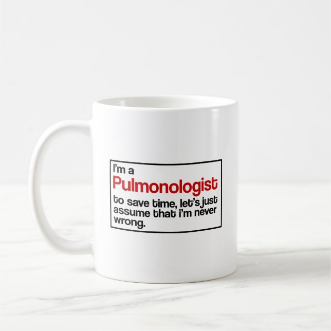 Caneca De Café Pulmonologist (Esquerda)