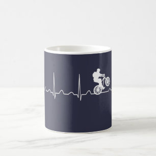 Caneca De Café Pulsação do coração de Mountainbike