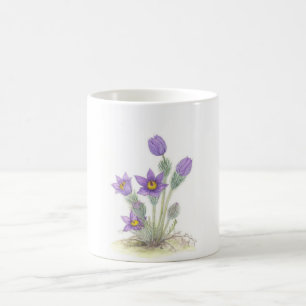 Caneca De Café Pulsatilla vulgar - personalizado