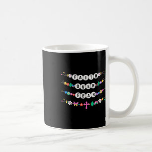 Caneca De Café Pulseiras Fé Sobre Medo Fé Cristã Jesus Re