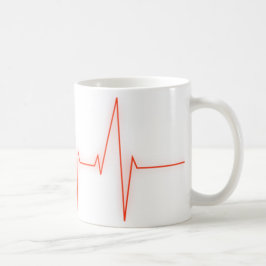 Caneca De Café pulso cardíaco