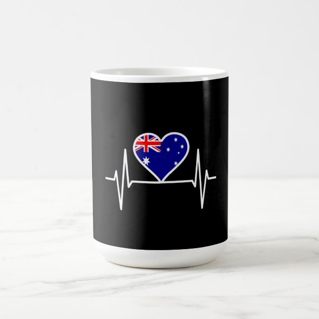 Caneca De Café Pulso de Sinalizador da Austrália (Centro)