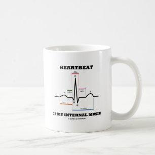 Caneca De Café Pulso é minha música interna (ECG/EKG)