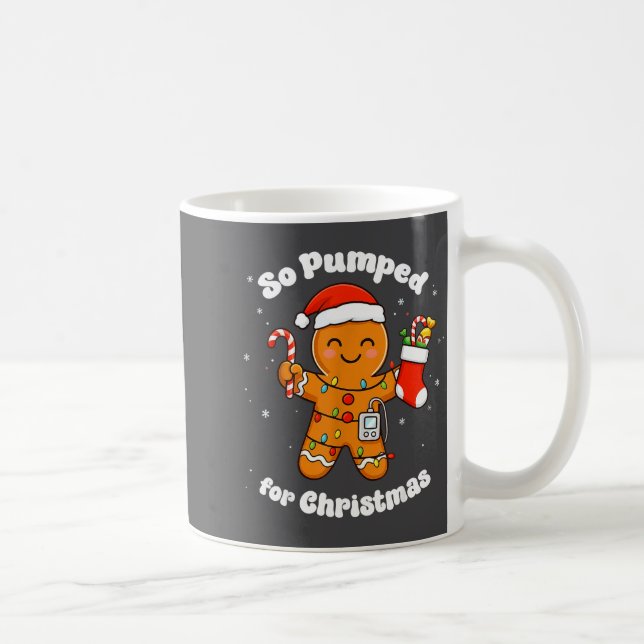 Caneca De Café Pumped Gingerbread Diabetic T1D So (Direita)