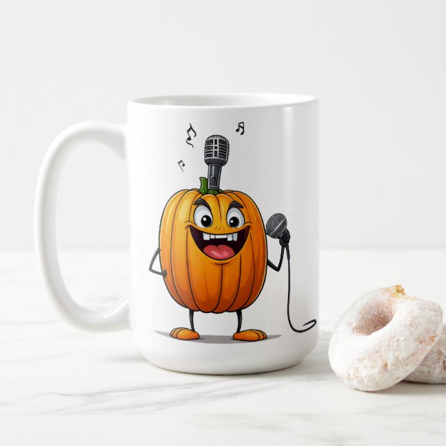 Caneca De Café Pumpkin (Com Donut)