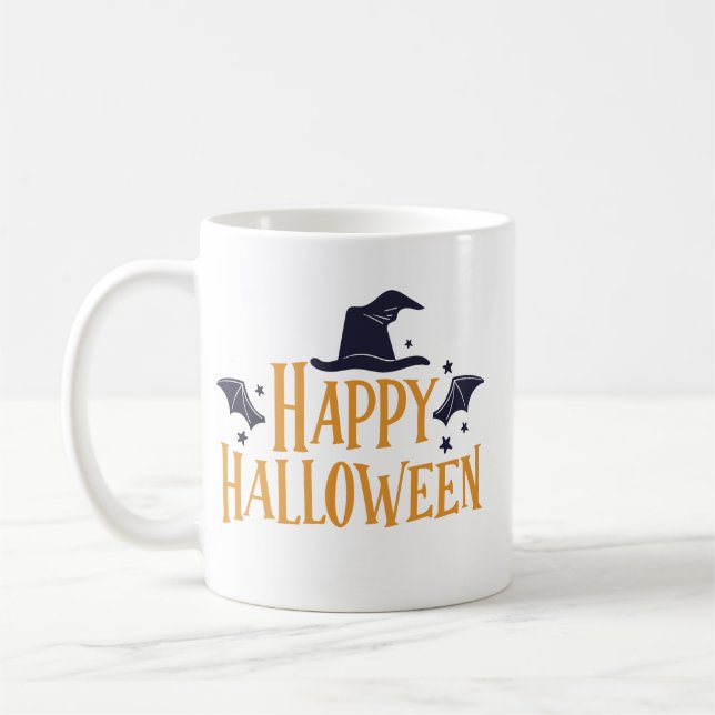 Caneca De Café Pumpkin animado e alegre (Esquerda)