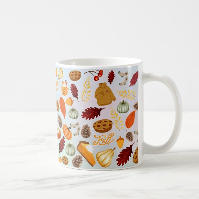 Caneca De Café Pumpkin Corante Vermelho Cor - de - laranja Amarel (Direita)