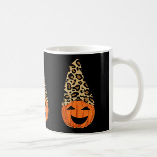 Caneca De Café Pumpkin de Chapéu Leopardo Bonito