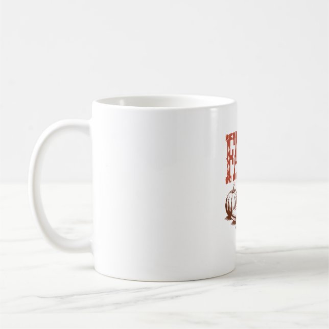 Caneca De Café Pumpkin de Cowgirl do outono (Esquerda)