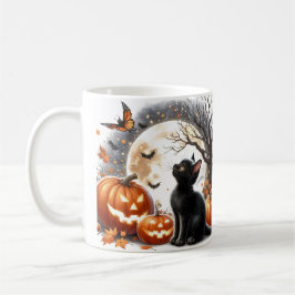 Caneca De Café Pumpkin de Gato de Halloween e Mug Fantasma