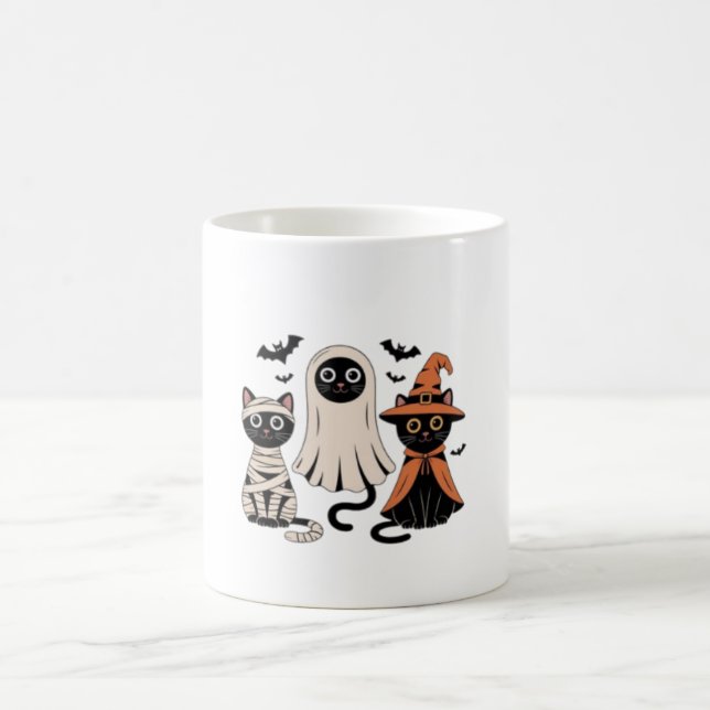 Caneca De Café Pumpkin de Gato Negro (Centro)