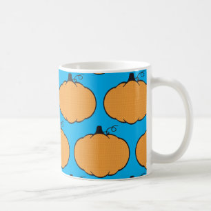 Caneca De Café Pumpkin Faux Embroiderme Impressão Padrão