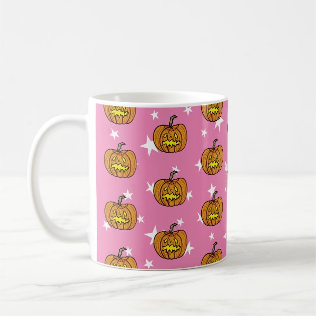 Caneca De Café Pumpkin Halloween Coffee Mug (Esquerda)