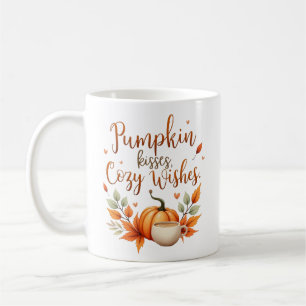 Caneca De Café Pumpkin Kisses, Cozy Deseja