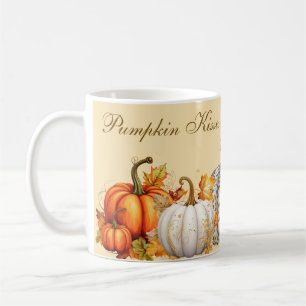 Caneca De Café Pumpkin Kisses e Eixos de Colheita