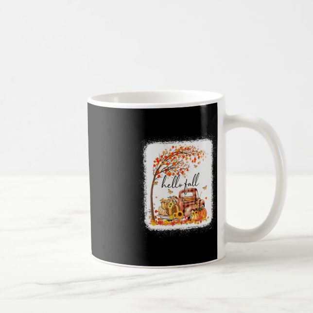 Caneca De Café Pumpkin Leopard Alô Queda Feliz Queda Queda (Direita)