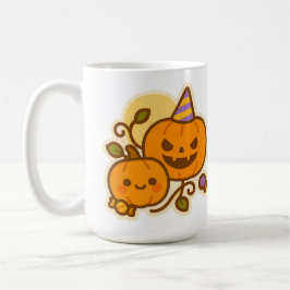 Caneca De Café Pumpkin Pals - Kawaii Halloween