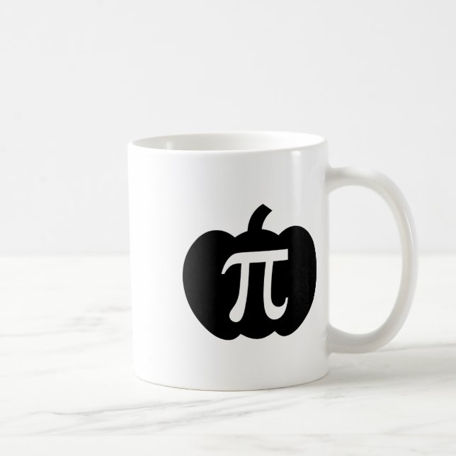 Caneca De Café Pumpkin Pi Pie Math Professor Halloween Engraçado  (Direita)