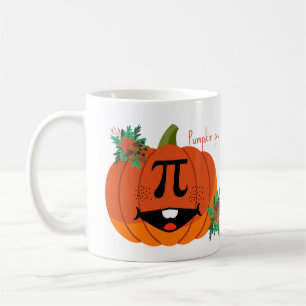 Caneca De Café Pumpkin pi, signo temático em uma abóbora