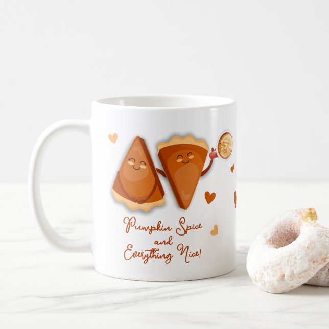 Caneca De Café Pumpkin Pie Spice e tudo de bom (Com Donut)