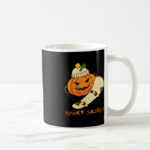 Caneca De Café Pumpkin Skateboard Halloween Figurume Diversão Ska