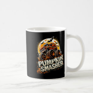 Caneca De Café Pumpkin Smasher Monster Truck Halloween Homens B