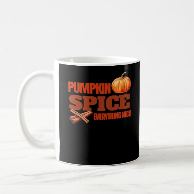 Caneca De Café Pumpkin Spice All Classic Basic Design (Esquerda)