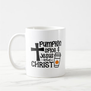 Caneca De Café Pumpkin Spice e Jesus Cristo