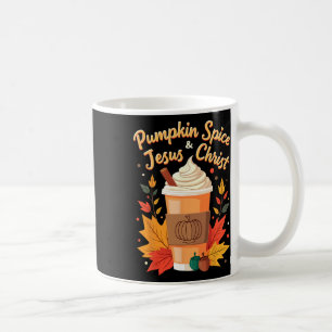 Caneca De Café Pumpkin Spice e Jesus Cristo Christian Thankadom