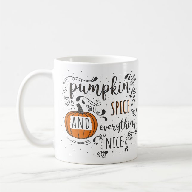 Caneca De Café Pumpkin Spice e tudo de bom (Esquerda)