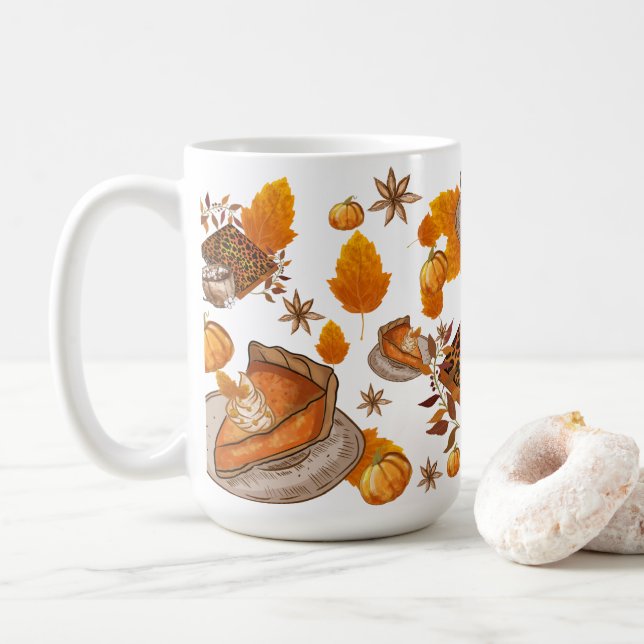 Caneca De Café Pumpkin Spice e tudo de bom (Com Donut)