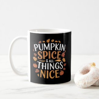 Caneca De Café Pumpkin Spice e Tudo Muito Bem | Cozy Fall