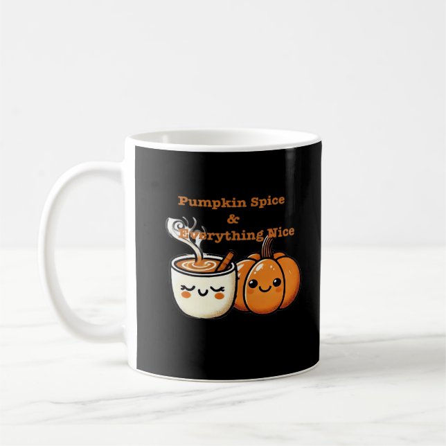 Caneca De Café Pumpkin Spice e Tudo Muito Bom - outono (Esquerda)