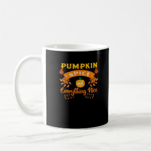 Caneca De Café Pumpkin Spice E Tudo O Bonito Café Queda Trava