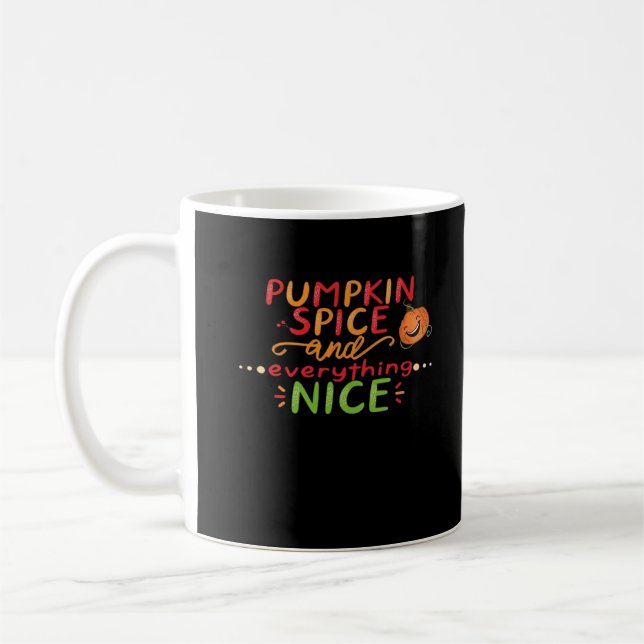 Caneca De Café Pumpkin Spice E Tudo O Que É Boa Citação De Slogan (Esquerda)