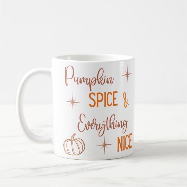 Caneca De Café Pumpkin Spice e tudo o que é bonito (Esquerda)