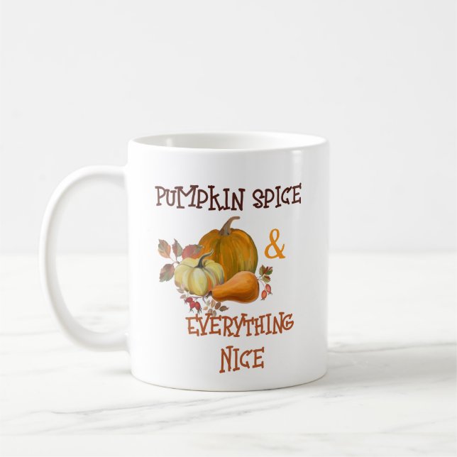 Caneca De Café Pumpkin Spice e tudo o que é bonito no outono (Esquerda)