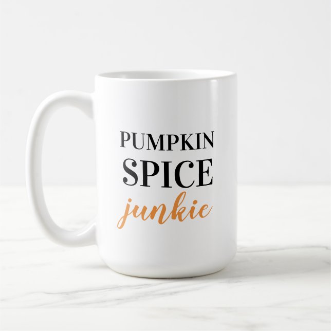 Caneca De Café Pumpkin Spice Junkie (Esquerda)