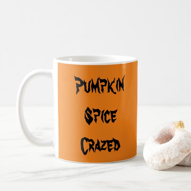 Caneca De Café Pumpkin Spice Louca (Com Donut)