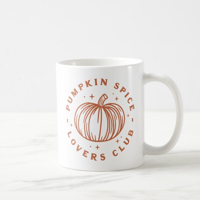 Caneca De Café Pumpkin Spice Lovers Club (Direita)