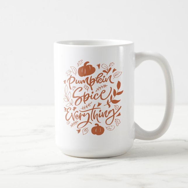 Caneca De Café Pumpkin Spice Tudo (Direita)