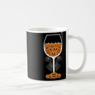 Caneca De Café Pumpkin Wine Gl Spider Fácil Halloween