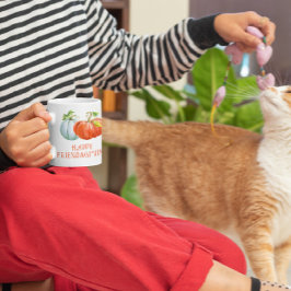 Caneca De Café Pumpkins Feliz Amizade queimada queda laranja