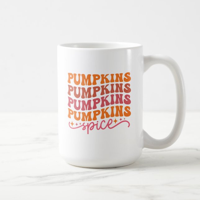 Caneca De Café Pumpkins Pumpkins Pumpkins Pumpkins Pumpkins Spice (Direita)