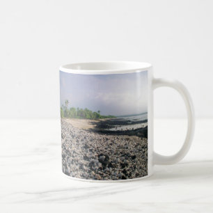 Caneca De Café Punalu "Sand Beach Hawaii Big Island"