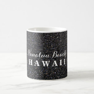 Caneca De Café Punalu'u Beach Havaí - Black Sand Beach Photo
